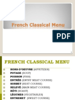 French Classical Menu