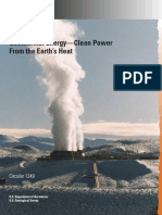 Geothermal Energy-Clean Power From The Earth's Heat