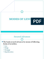 8 - Modes of Lending