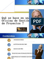 Qué Se Hace en Una Oficina de Gestión de Proyectos