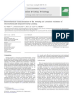 Electrochemical Characterisation of The Porosity and Corrosion PDF