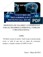 1 Propuesta de Talleres y Conferencias para El Desarrollo Personal