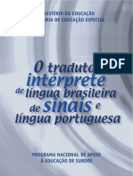 LIBRAS - Tradutor e Intérprete de Língua Brasileira de Sinais e Língua Portuguesa