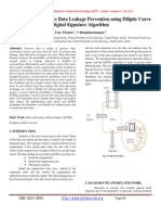 Data Flow For Effective Data Leakage Prevention Using Elliptic Curve Digital Signature Algorithm