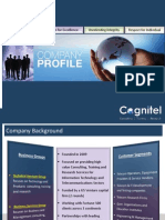 Cognitel: Project Management, Telecom Training, Consulting & Research Company Corporate Profile May 2014