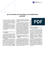 Contrato de Comodato Un Arrendamiento PDF