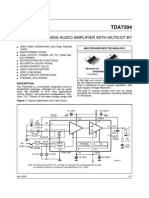 Tda7294 Datasheet