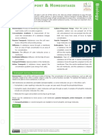 Cell Transport and Homeostasis