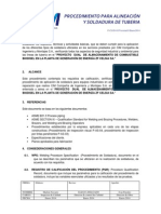 Procedimiento de Alineacio N y Soldadura de Tuberia