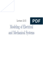 Modeling of Electrical and Mechanical Systems: Lectures 12-15