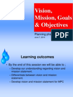 MPH Mission Vision Goals Objectives