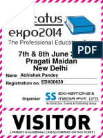 7th & 8th June 2014 Pragati Maidan New Delhi: Abhishek Pandey EDX00639