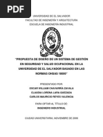 Tesis Sistema de Gestión en Seguridad y Salud Ocupacional Ohsas 18000