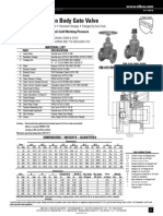 250 PSI CWP Iron Body Gate Valve: 250 PSI/17.2 Bar Non-Shock Cold Working Pressure