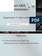 Opto Isolators Lesson 07-17-2012