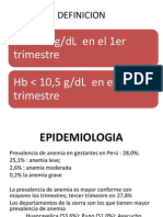 Anemia en El Embarazo