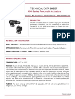 TDS010 - 400 Series Pneumatic Actuators Technical Data