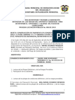 Acta de Audiencia de Aclaracion de Los Pliegos de Condiciones