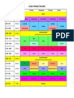 Timetable