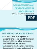 Socio-Emotional Development in Adolescence