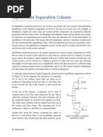 Equilibrium Separation Columns