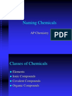 Naming Chemicals: AP Chemistry