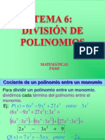 Tema 6 División Polinomios-3eso