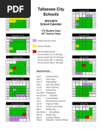 Tcschools 14-15 Calendar