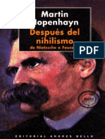 Hopenhayn Martin - Despues Del Nihilismo - de Nietzsche A Foucault