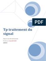 TP Traitement de Signal Du Signal