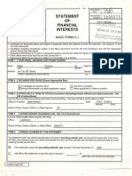 Tatement OF Financial Interests: N D RM - 1