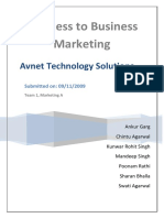 Business To Business Marketing: Avnet Technology Solutions