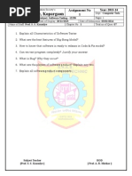 KBP Polytechnic, Kopargaon: Assignment No 1