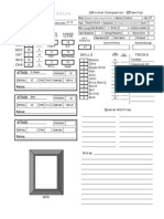 Creature SHEET: 3.5 Lite