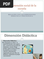 La Dimensión Social de La Escuela