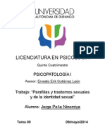 Parafiliastrastornosexualesidentidadsexualtarea 09