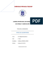 Trabajo Monográfico de Tipos de Algoritmos