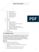 Unit 1 Differential Calculus: Structure