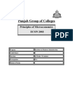 Principles of Microeconomics Final