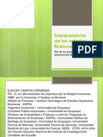 Transparencia de Los Estados Financieros Tito Campos 2011.11.15