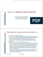 Caracteristicas Del Cliente - Servidor PDF