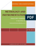 Metrology Assignment