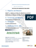 BPM (Buenas Practicas de Manufactura) - CURSO