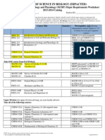 Molecular Cell Biology and Physiology Worksheet 2013