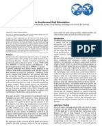 Use of Single-Step 9% HF in Geothermal Well Stimulation