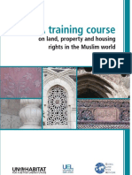 A Training Course On Land, Property and Housing Rights in The Muslim World