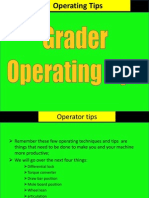 Grader Operation Tips