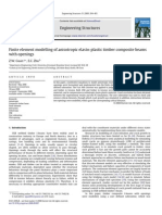 Finite Element Modelling of Anisotropic Elasto-Plastic Timber Composite Beams With Openings