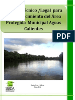 Estudio Técnico Legal para El Establecimiento Del Área Protegida Municipal Aguas Calientes