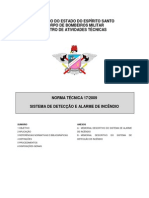 NT 17-2009 Sistema de Detecção e Alarme de Incêndio